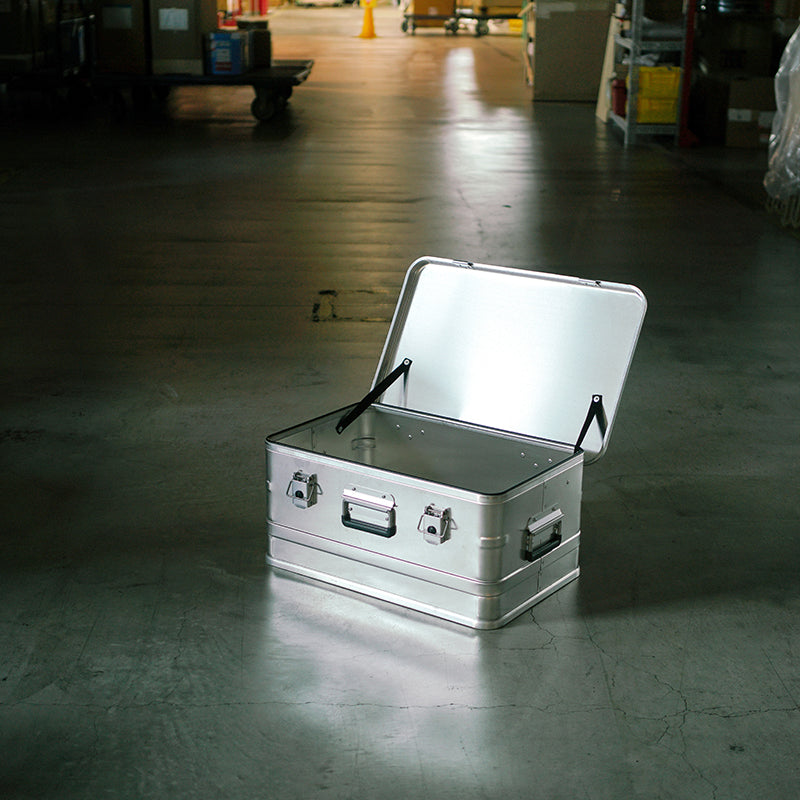ALPOS ALUMINUM CONTAINER / WITH LID - S(47L)