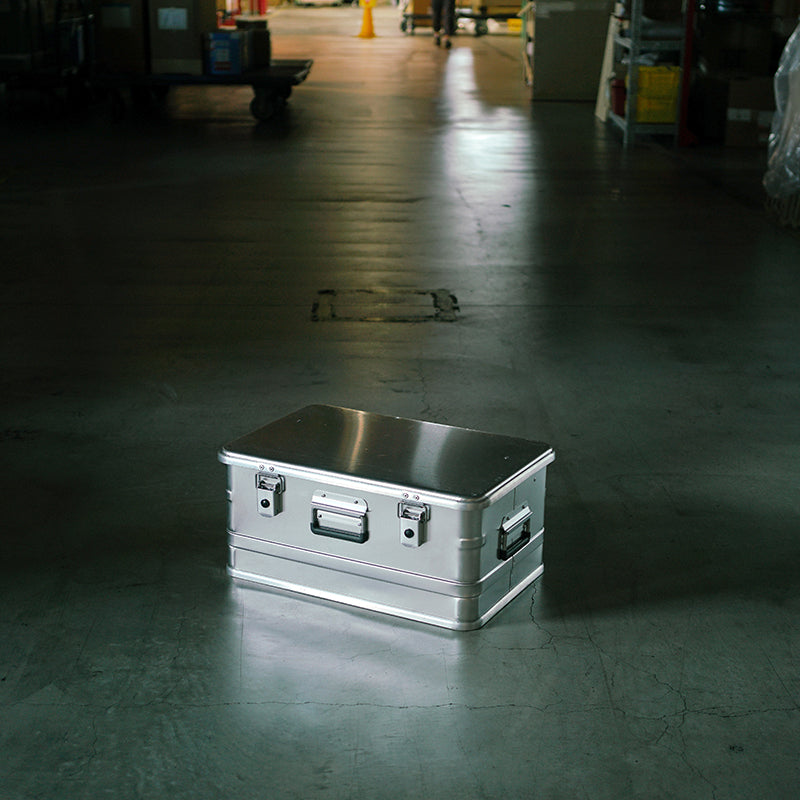 ALPOS ALUMINUM CONTAINER / WITH LID - S(47L)