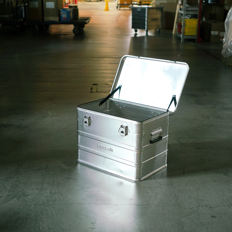 ALPOS ALUMINUM CONTAINER / WITH LID - M(73L)