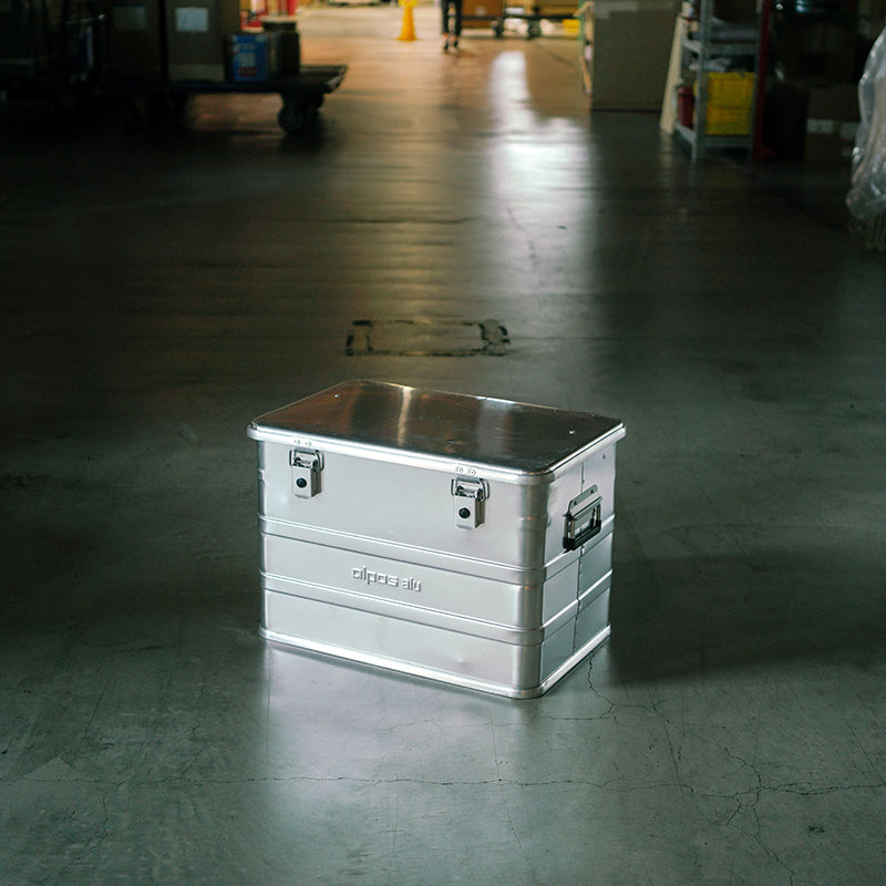 ALPOS ALUMINUM CONTAINER / WITH LID - M(73L)