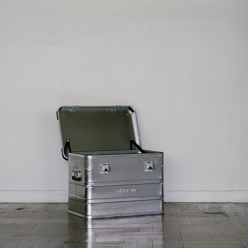 ALPOS ALUMINUM CONTAINER / WITH STACKING CORNER - M (73L)