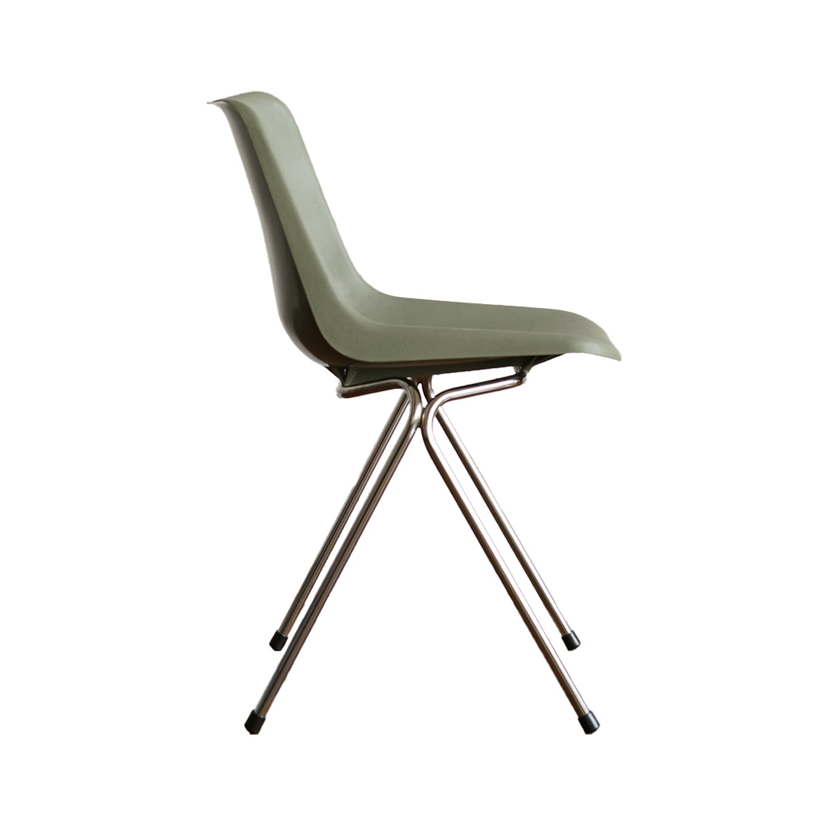 ROBIN DAY POLYSIDE CHAIR / CHROME FRAME