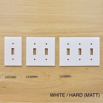 TOGGLE SWITCH PLATE - WHITE