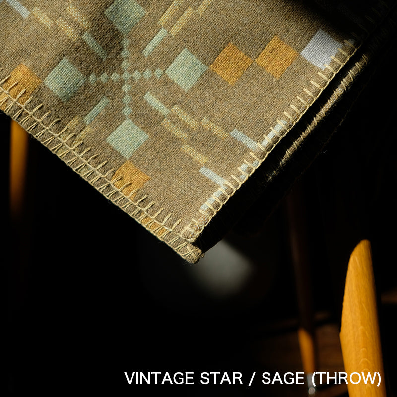 MELIN TREGWYNT BLANKET -VINTAGE STAR Sage