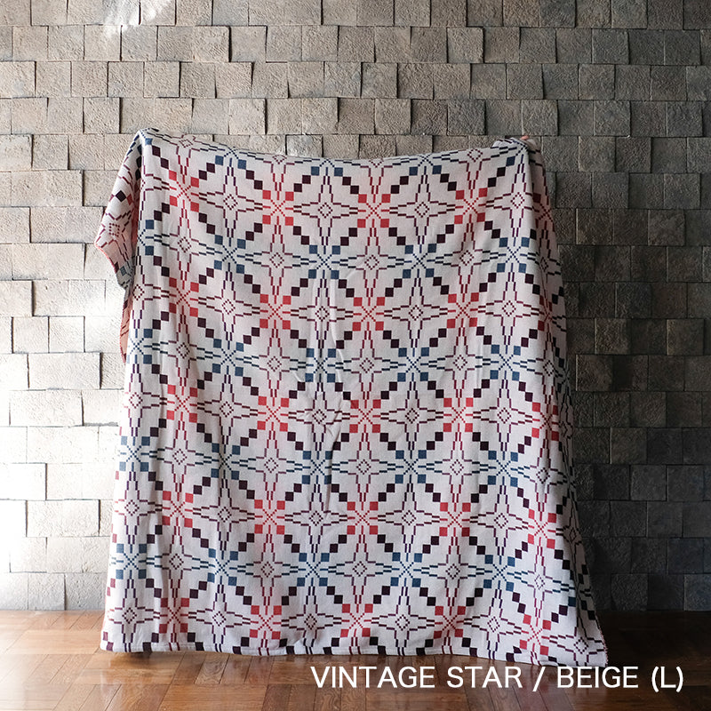 MELIN TREGWYNT BLANKET -VINTAGE STAR BEIGE