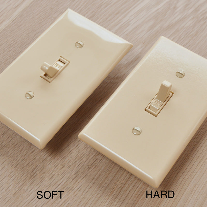 TOGGLE SWITCH PLATE - ALMOND