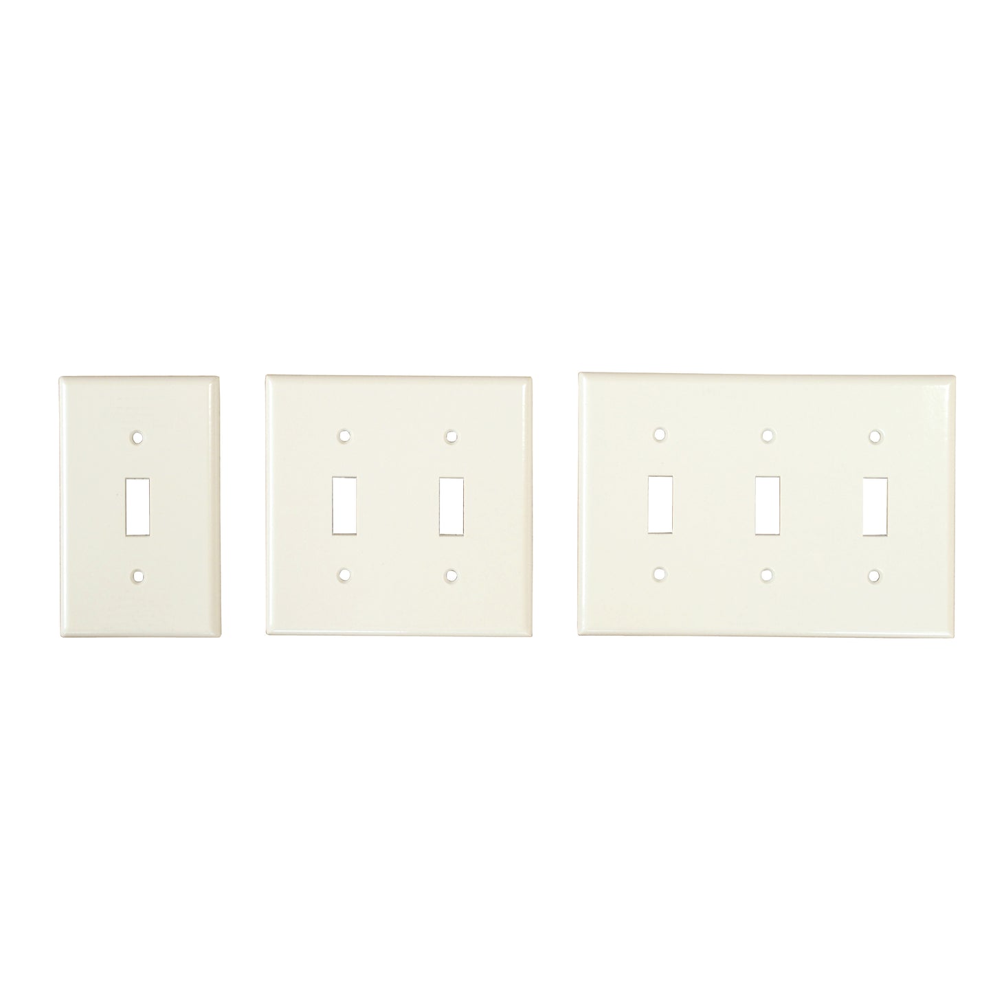 TOGGLE SWITCH PLATE - ALMOND