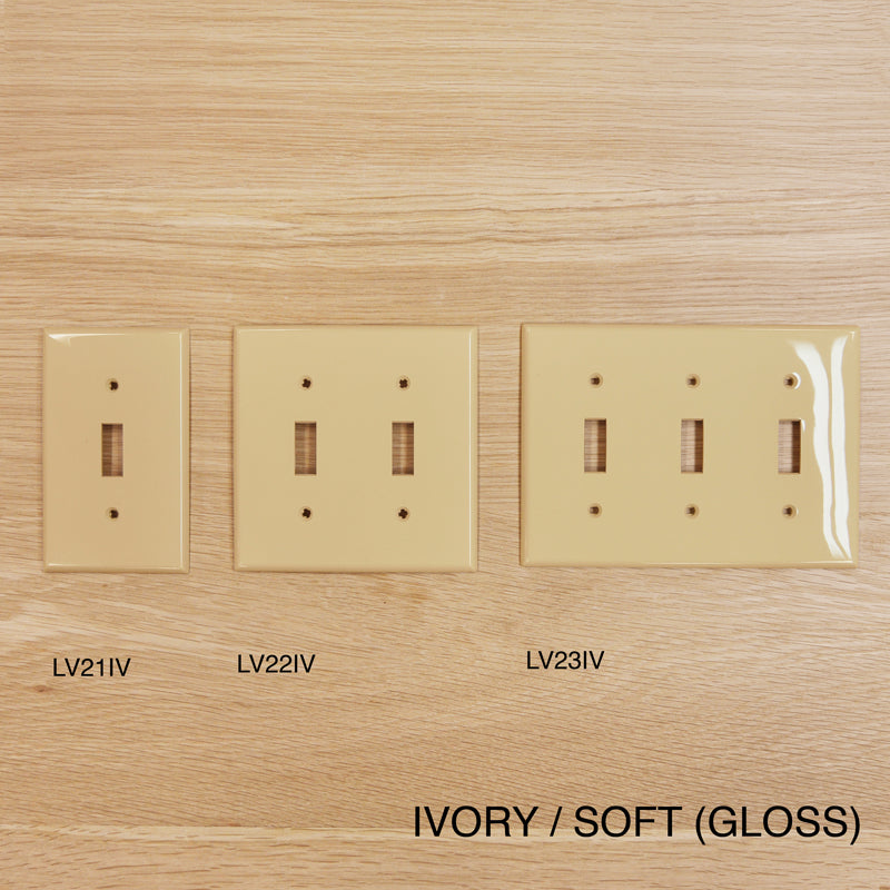 TOGGLE SWITCH PLATE - IVORY
