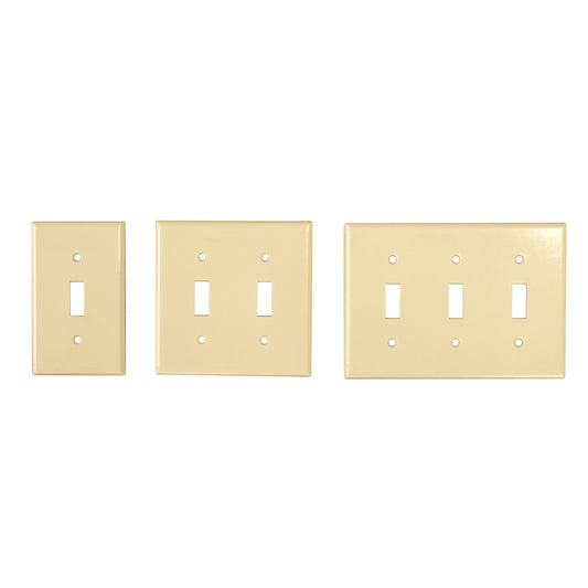 TOGGLE SWITCH PLATE - IVORY