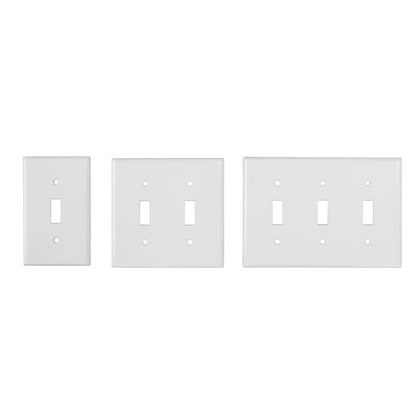 TOGGLE SWITCH PLATE - WHITE