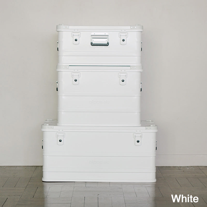 ALPOS ALUMINUM CONTAINER / WITH STACKING CORNER - M (73L) COLORED