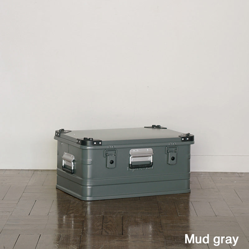 ALPOS ALUMINUM CONTAINER / WITH STACKING CORNER - S (47L) COLORED