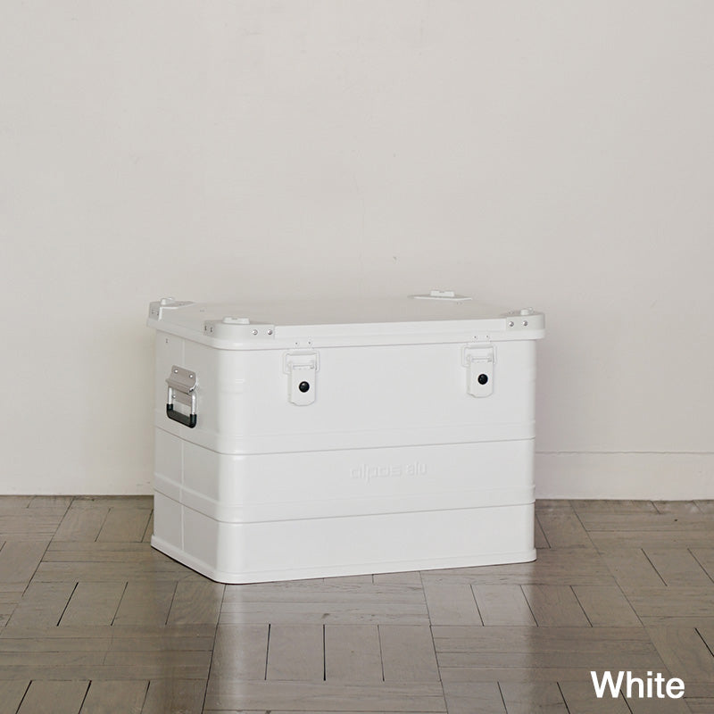 ALPOS ALUMINUM CONTAINER / WITH STACKING CORNER - M (73L) COLORED