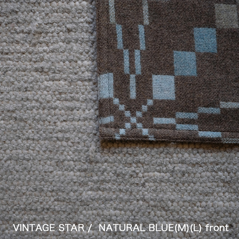 MELIN TREGWYNT BLANKET -VINTAGE STAR Natural Blue