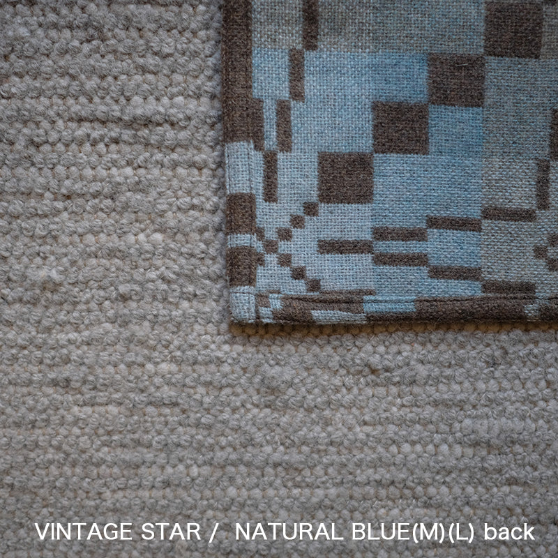 MELIN TREGWYNT BLANKET -VINTAGE STAR Natural Blue