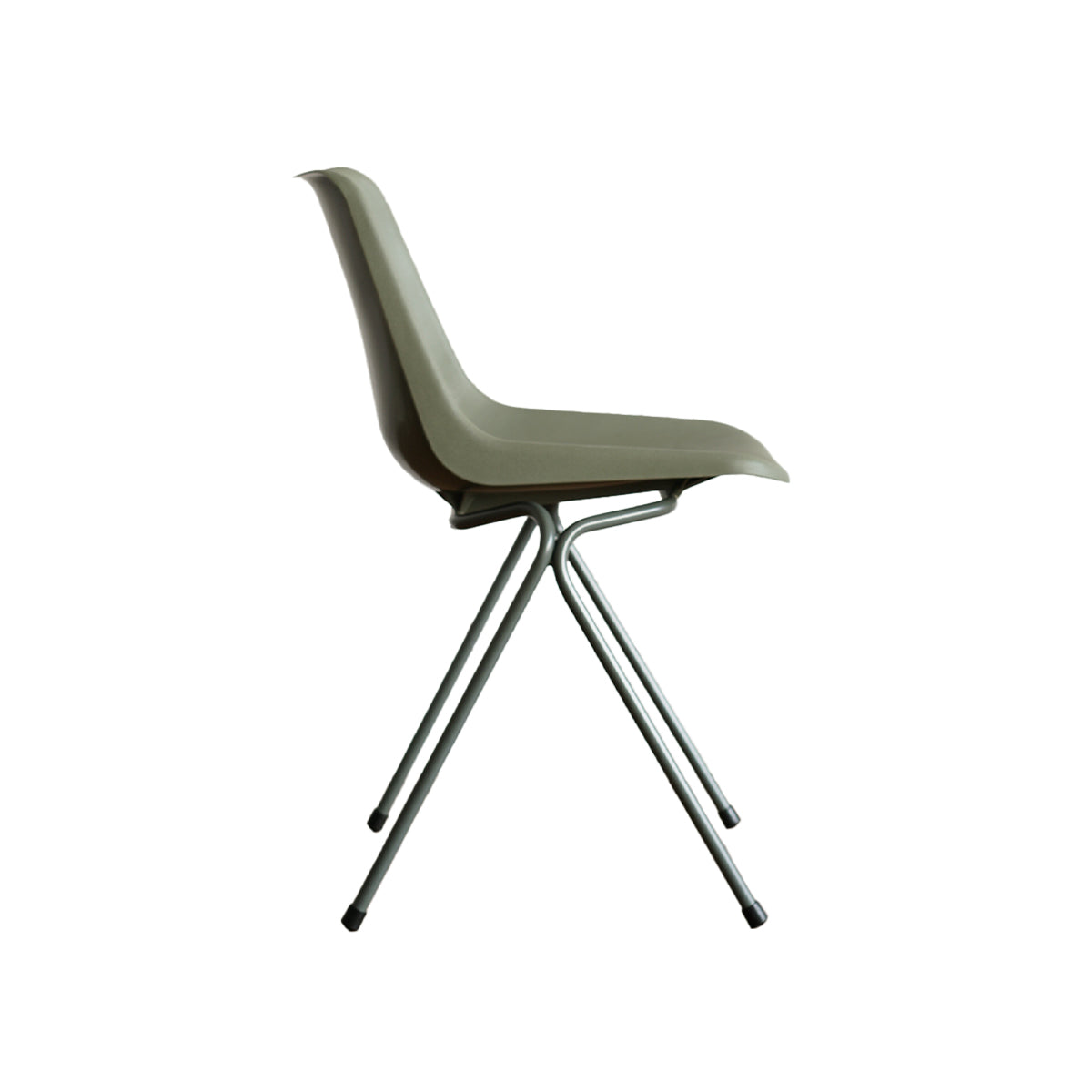 ROBIN DAY POLYSIDE CHAIR / DARK GREY FRAME