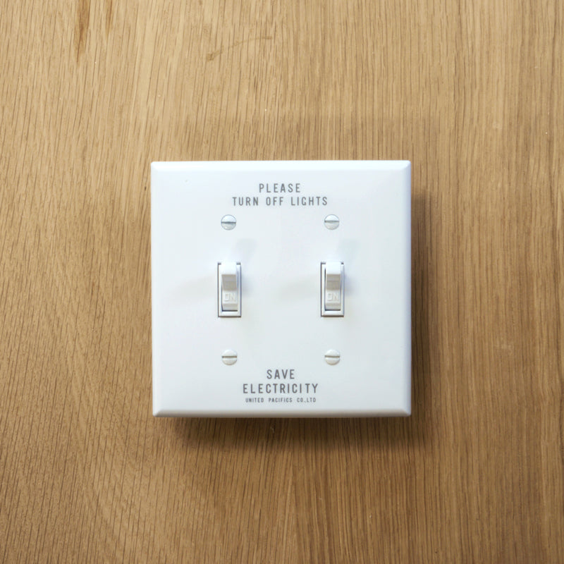 SAVE ENERGY TOGGLE SWITCH PLATE - WHITE