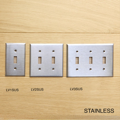 TOGGLE SWITCH PLATE - STAINLESS