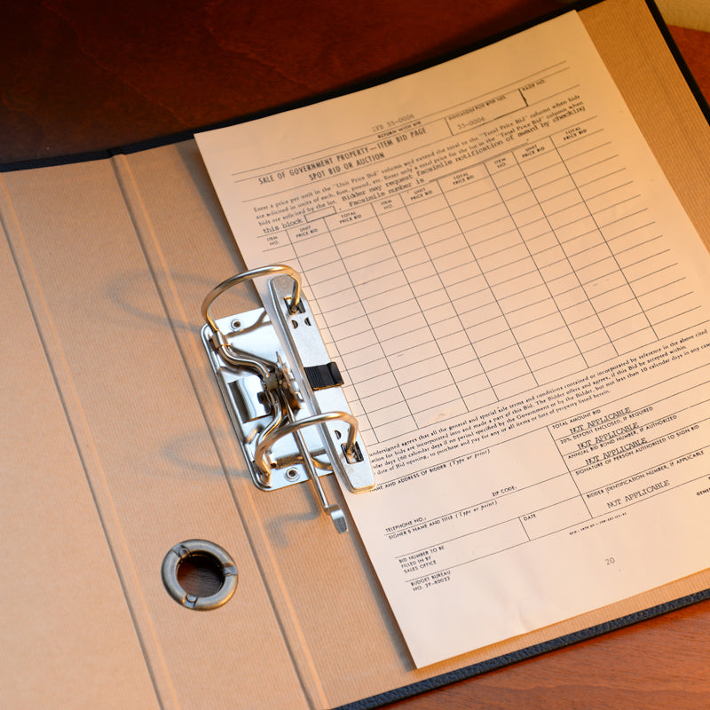 P.F.S. DOCUMENT BINDER